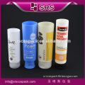 SRS free sample plastic soft tube , 120ml cosmetic plastic containers for shampoo